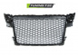 Preview: Upgrade Sportgrill / Kühlergrill für Audi A4 B8 (8K) 08-11 Hochglanz schwarz in Wabendesign